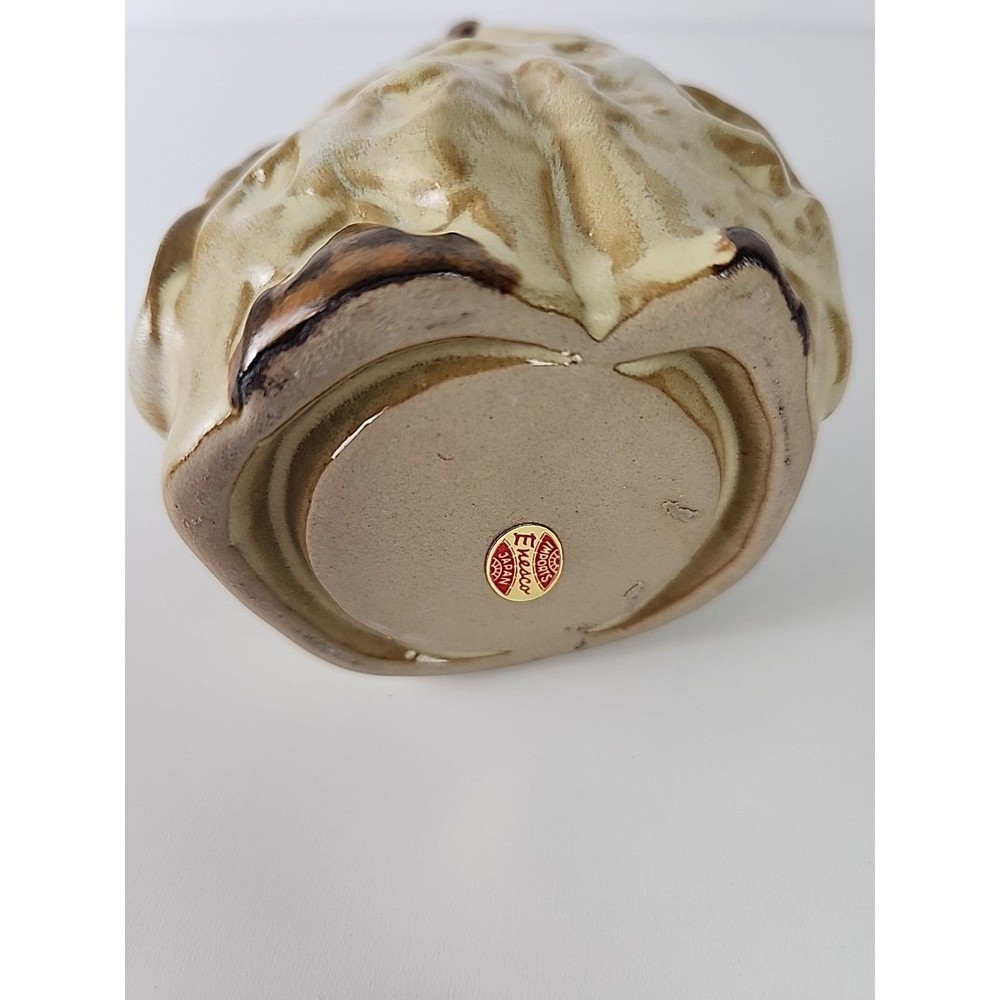 VTG Enesco Glazed Pottery Owl Tealight Candle Holder Centerpiece Table Decor - Picture 9 of 11